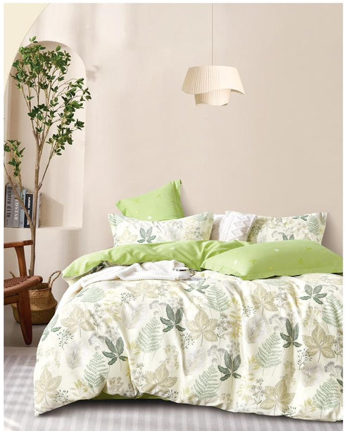 Florida Alice King Size 100% Pure Cotton Imported Bed Sheet Set with Pillow Covers